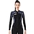 cheap Beach Dresses-Women&#039;s 3mm Wetsuit Jacket Top SCR Neoprene Thermal Warm Anatomic Design Quick Dry Back Zip Long Sleeve - Patchwork Swimming Diving Surfing Autumn / Fall Winter Spring / Summer