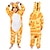 preiswerte New in Daily Casual-Kinder Kigurumi-Pyjamas Nachtwäsche Tarnfarben Giraffe Tier Patchwork Pyjamas-Einteiler Pyjamas Flanell Vlies Cosplay Für Jungen und Mädchen Halloween Tiernachtwäsche Karikatur