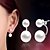 cheap Women&#039;s Jewelry-Women&#039;s Earrings Pearl Music Notes Classic Platinum Plated Gold Plated Stylish Artistic Luxury Trendy Korean Earrings Jewelry Silver For 1 Pair Christmas Gift Daily Work Festival