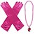 billige Film &amp; TV-kostymer-Prinsesse Hansker Krone Drakter Jente Film-Cosplay Cosplay feriekjole Halloween Gul Rosa Fuksia Halloween Karneval Maskerade Kjole Hansker Krone