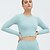 cheap Exercise, Fitness &amp; Yoga Clothing-Women&#039;s Tracksuit Yoga Suit 2pcs Seamless Cropped Leggings Crop Top Clothing Suit Solid Color Purple Blue Yoga Fitness Gym Workout Tummy Control Butt Lift Moisture Wicking High Waist Long Sleeve Sport