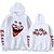 preiswerte Tägliche Cosplay Kostüme-Clownsmaske Clownsmaske Cosplay Kostüm Kapuzenshirt T-Shirt-Ärmel Bedruckt 3D Print Für Herren Damen Erwachsene Zurück zur Schule