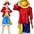 cheap Anime Cosplay-Inspired by One Piece·Two Years After Version Monkey D. Luffy Anime Cosplay Costumes Japanese Halloween Cosplay Suits Half Sleeve Top Pants Belt For Men&#039;s