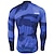 cheap Cycling Clothing-21Grams® Men&#039;s Cycling Jersey Long Sleeve - Winter Spandex Polyester Purple Blushing Pink Camouflage Solid Color Bike Mountain Bike MTB Road Bike Cycling Jersey Top UV Resistant Breathable Quick Dry