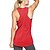 abordables Ropa de ejercicio, fitness y yoga-Mujer Top de yoga Espalda cruzada Verano Moda Rojo Rosa Aptitud física Entrenamiento de gimnasio Corriendo Algodón Camiseta Camiseta sin mangas Sin Mangas Deporte Ropa de Deporte Elástico Secado