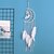 abordables Atrapasueños-Atrapasueños con forma de menisco regalo hecho a mano borla de plumas luna colgante de pared decoración arte blanco 75 * 20 cm