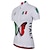 cheap Cycling Clothing-21Grams Women&#039;s Cycling Jersey Short Sleeve Bike Jersey Top with 3 Rear Pockets UV Resistant Breathable Quick Dry Mountain Bike MTB Road Bike Cycling Red White Spandex Polyester Butterfly Italy