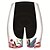 cheap Cycling Clothing-21Grams Women&#039;s Cycling Shorts Spandex Bike Shorts Pants Padded Shorts / Chamois Quick Dry Breathable Sports Patchwork Floral Botanical Red / White Mountain Bike MTB Road Bike Cycling Clothing Apparel
