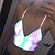 cheap Running &amp; Jogging Clothing-Women&#039;s Running Crop Top Reflective Tank Top Sports Bra Cropped Reflective Strip Top High Visibility Windproof Quick Dry Fitness Running Jogging Sportswear Color Gradient Fluorescence Activewear
