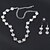 cheap Jewelry Sets-Women&#039;s Jewelry Set Bridal Jewelry Sets Tennis Chain Flower Stylish Simple Luxury European Rhinestone Earrings Jewelry Silver For Wedding Party Evening Gift Formal Engagement 1 set