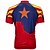 abordables Ropa de ciclismo-21Grams Hombre Manga Corta Maillot de Ciclismo Verano Licra Poliéster Rojo + azul Color sólido Estrellas Arizona Bicicleta Camiseta / Maillot Cima Ciclismo de Montaña Ciclismo de Pista Resistente a