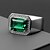 cheap Women&#039;s Jewelry-Men Ring Synthetic Sapphire Green Blue Platinum Plated Alloy 1pc Stylish Adjustable / Women&#039;s / Wedding / Gift / Daily