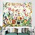cheap Home &amp; Garden-Wall Tapestry Art Decor Blanket Curtain Picnic Tablecloth Hanging Home Bedroom Living Room Dorm Decoration Colorful Floral Plants Flower Blossom