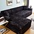 abordables Fundas Removibles-funda de sofá elástica funda elástica sofá seccional sillón loveseat 4 o 3 plazas en forma de l color negro suave duradero