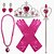 cheap Movie &amp; TV Theme Costumes-Princess Gloves Crown Outfits Girls&#039; Movie Cosplay Cosplay Vacation Dress Halloween Purple Yellow Pink Dress Gloves Crown Halloween Carnival Masquerade Tulle Satin