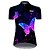 cheap Cycling Clothing-Women&#039;s Short Sleeve Cycling Jersey with Shorts Summer Black / Red Blue Green Butterfly Gradient Solid Color Bike Clothing Suit 3D Pad Ultraviolet Resistant Quick Dry Breathable Reflective Strips