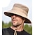 abordables Chapeaux pour Homme-Homme Chapeau de soleil Polyester basique - Couleur Pleine Toutes les Saisons Noir Bleu Kaki