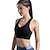 cheap Running &amp; Jogging Clothing-INFLACHI Women&#039;s Sports Bra Bralette Running Bra Strappy Back Nylon Elastane Fitness Running Jogging Breathable Soft Sweat wicking Padded Medium Support White Black Blue Solid Colored / Stretchy