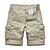 cheap Hiking Trousers &amp; Shorts-Men&#039;s Hiking Shorts Hiking Cargo Shorts Military Solid Color Summer Outdoor 10&quot; Standard Fit Ripstop Multi-Pockets Quick Dry Breathable Knee Length Shorts Bottoms Army Green Light Grey Khaki Dark Blue