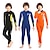 cheap Wetsuits, Diving Suits &amp; Rash Guard Shirts-ZCCO Boys&#039; 2.5mm Full Wetsuit Diving Suit SCR Neoprene Stretchy Thermal Warm Quick Dry Back Zip Long Sleeve - Patchwork Swimming Diving Surfing Scuba Autumn / Fall Spring Summer / Kids