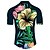 cheap Cycling Clothing-21Grams Men&#039;s Cycling Jersey Short Sleeve Bike Jersey Top with 3 Rear Pockets UV Resistant Breathable Quick Dry Mountain Bike MTB Road Bike Cycling Black Green Leaf Floral Botanical Sports Clothing
