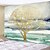 abordables Hogar y Jardín-tapiz de pared arte decoración manta cortina mantel de picnic colgante hogar dormitorio sala de estar dormitorio decoración fantasía abstracto árbol colgante