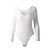 billige Overalls til kvinder-Dame Bodysuit Zentai Flyverdragt Langærmet Ensfarvet Skulderfri Toppe Hvid Sort Rød