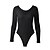 billige Overalls til kvinder-Dame Bodysuit Zentai Flyverdragt Langærmet Ensfarvet Skulderfri Toppe Hvid Sort Rød