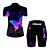 cheap Cycling Clothing-Women&#039;s Short Sleeve Cycling Jersey with Shorts Summer Black / Red Blue Green Butterfly Gradient Solid Color Bike Clothing Suit 3D Pad Ultraviolet Resistant Quick Dry Breathable Reflective Strips