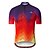 cheap Cycling Clothing-Miloto Men&#039;s Cycling Jersey Short Sleeve - Summer Red+Blue Funny Bike Mountain Bike MTB Road Bike Cycling Jersey Top Ultraviolet Resistant Quick Dry Breathable Sports Clothing Apparel / Stretchy