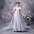 cheap Movie &amp; TV Theme Costumes-Princess Elsa Girls&#039; Dress Flower Girl Dress Movie Cosplay A-Line Slip Vacation Dress White Children&#039;s Day Masquerade Dress Tulle Polyester Sequin