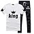 cheap Running &amp; Jogging Clothing-Women&#039;s Couple&#039;s Men&#039;s 2 Piece Sweatsuit Running T-Shirt With Pants Running Shirt Street Casual Short Sleeve 2pcs Quick Dry Breathable Soft Fitness Running Active Training Jogging Sportswear Running