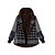 cheap Coats &amp; Trench Coats-Women&#039;s Winter Parka Parka Ethnic Style Color Block Polyester Black / Wine S / M / L