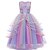 cheap Movie &amp; TV Theme Costumes-Princess Unicorn Dress Flower Girl Dress Girls&#039; Movie Cosplay A-Line Slip Vacation Dress White Purple Pink Dress Children&#039;s Day Masquerade Tulle Polyester