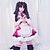 billige Anime cosplay-Inspirert av Slayer / Grand Order Anime  &quot;Cosplay-kostymer&quot; Japansk Cosplay-drakter Skjørte BH Sokker Til Dame / Sløyfe / Hatt / Hodeplagg / Armband / Sløyfer