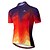 cheap Cycling Clothing-Miloto Men&#039;s Cycling Jersey Short Sleeve - Summer Red+Blue Funny Bike Mountain Bike MTB Road Bike Cycling Jersey Top Ultraviolet Resistant Quick Dry Breathable Sports Clothing Apparel / Stretchy