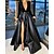 cheap Prom Dresses-Ball Gown Evening Black Dress Plus Size Sparkle Dress Wedding Party Birthday Floor Length Long Sleeve V Neck Pocket Satin with Sequin Pocket 2024