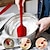 billige Bakeredskap-høyt varmebestandig premium silikonspatelsett bpa-fritt i ett stykke sømløs design non-stick matlaging / bakervareredskapssett med 4 (rød)
