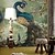 abordables Papel Pintado-Cool wallpapers mural de la pared hermoso papel pintado etiqueta de la pared que cubre la impresión adhesivo requerido pavo real pájaro animal lienzo decoración del hogar