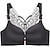 cheap Best Selling Plus Size-Women&#039;s Plus Size Valentine&#039;s Day Butterfly Push-up Bra 3/4 Cup Black Gray Wine Big Size US34A / FR90A / INT75A US34B / FR90B / INT75B US34C / FR90C / INT75C US34D / FR90D / INT75D US36A / FR95A