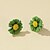 preiswerte Modische Ohrringe-Damen Ohrstecker 3D Gänseblümchen Modisch Ohrringe Schmuck Weiß / Gelb / Orange Für Strasse Geschenk Verabredung Urlaub Strand 1 Paar