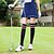 abordables Golf-Femme Noir Blanche Chaussettes longueur cuisses Rayure Tenue de golf Vêtements Tenues Porter des vêtements