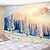 cheap Home Textiles-The Snow Mountain Rises to The Runrise Digital Printed Tapestry Decor Wall Art Tablecloths Bedspread Picnic Blanket Beach Throw Tapestries Colorful Bedroom Hall Dorm Living Room Hanging