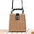 cheap Bags-Women&#039;s Bags Straw Top Handle Bag Solid Color Daily Office &amp; Career Straw Bag Brown Beige