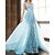 cheap Prom Dresses-Mermaid / Trumpet Evening Dresses Luxurious Dress Floor Length Engagement V Neck Short Sleeve Tulle with Appliques 2022 / Formal Evening