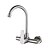 cheap Home Improvement-304 Stainless Steel Kitchen Faucet Wall-mounted / Centerset with Hot and Cold Water Single Handle Two Holes Wall Installation Rotatable kitchen faucet