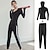 cheap Running &amp; Jogging Clothing-Women&#039;s 2 Piece Full Zip Tracksuit Jogging Suit Activewear Set Athletic Athleisure Long Sleeve Winter Front Zipper Elastane Quick Dry Breathable Soft Fitness Gym Workout Running Jogging Sportswear