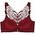 cheap Best Selling Plus Size-Women&#039;s Plus Size Valentine&#039;s Day Butterfly Push-up Bra 3/4 Cup Black Gray Wine Big Size US34A / FR90A / INT75A US34B / FR90B / INT75B US34C / FR90C / INT75C US34D / FR90D / INT75D US36A / FR95A