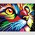 cheap Wall Hangings-Paint by Number Kit for Adults Kids Beginner DIY Canvas Painting by Numbers for Home Decoration Colorful Animal 16&quot;x20&quot; No Frame