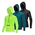 cheap Cycling Clothing-WOSAWE Women&#039;s Men&#039;s Long Sleeve Cycling Jersey Blue Black Green Solid Color Bike Top Waterproof Windproof Quick Dry Sports Clothing Apparel / Athleisure / Back Pocket